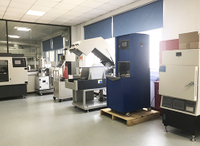 Phòng thí nghiệm nhựa đường. chuẩn bị mẫu vật